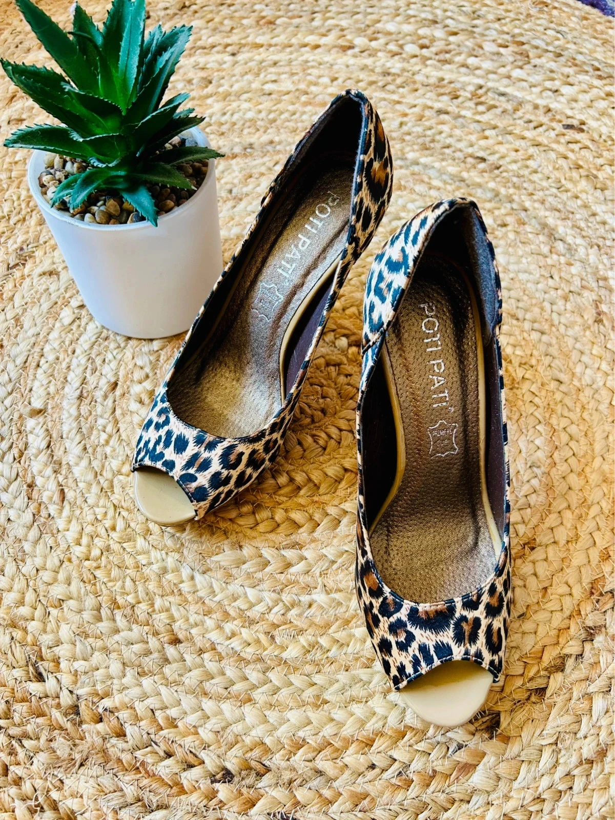 👠🐆Glamour Chic Leopard Glamour Chic EU36 Glam Elegant Leopard Peep Toe Heels UK3🐆👠 – photo 2